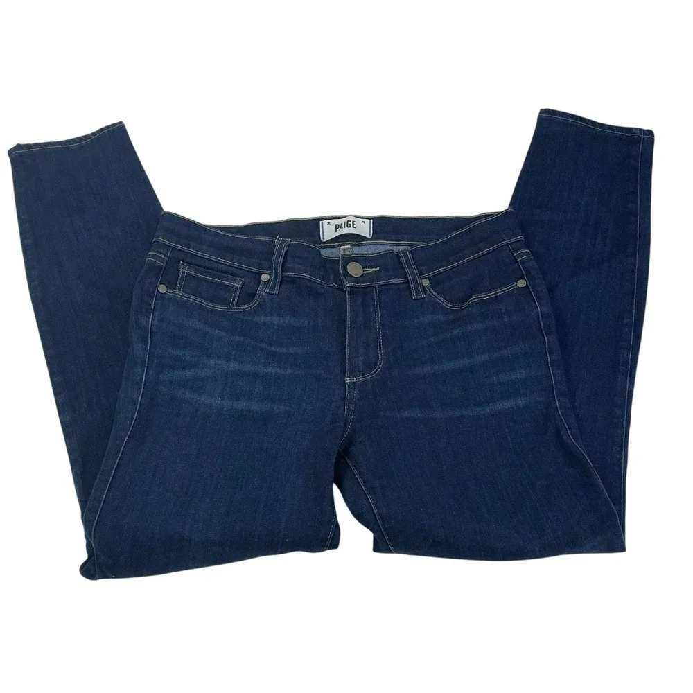 Paige Verdugo Ankle‎ Jeans Women's 30 Dark Wash Skinny Stretch Denim USA